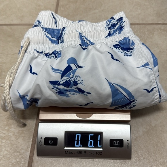 Polo Ralph Lauren 5.75-Inch Traveler Classic Swim Trunk Bear Sailboat Logo - Picture 10 of 10